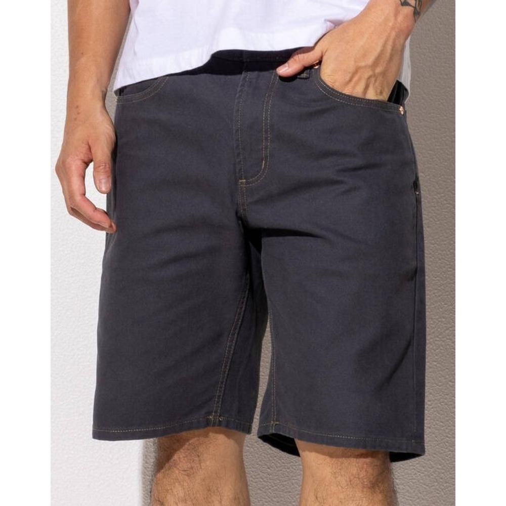 RVCA Dayshift 5 Pocket Shorts Denim Sz 34 Gray Waist 34" Inseam 10"